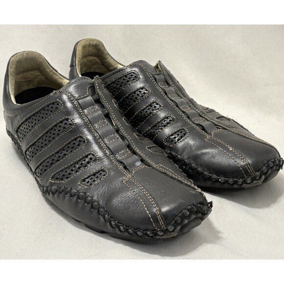 Pikolinos Fuencarrall Driving Loafers Black Leather Slip On Men’s 9.5 / 42 main image 7